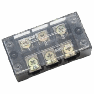 Bornera Gris con Tapa 6 polos 60A 600V – TB-6003